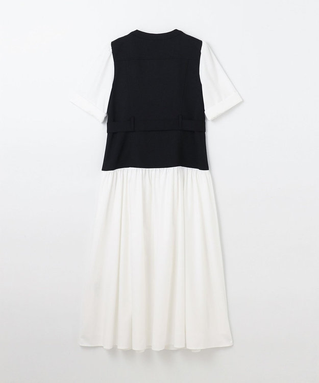 GRACE CONTINENTAL レイヤードコンビワンピース ブラック