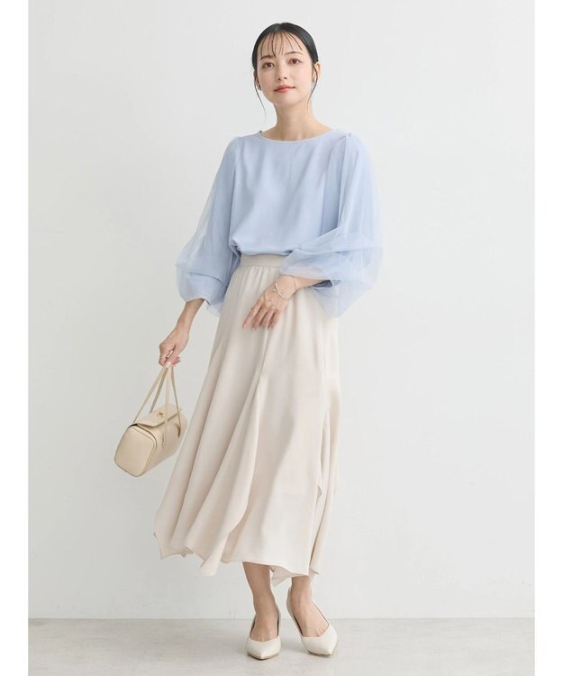 earth music&ecology キラキラストーンプルオーバー Grayish Blue