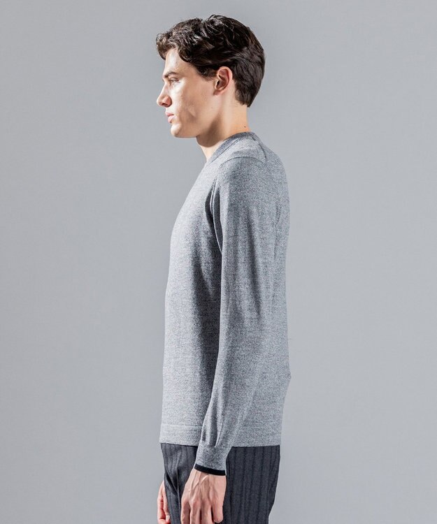 JOSEPH HOMME エッセンシャルメリノ　クルーネック ライトグレー系