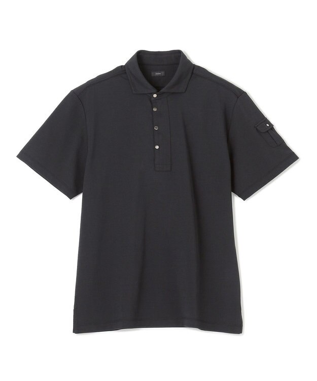 JOSEPH HOMME 【接触冷感】アイスコットンカノコ　ポロ ブラック系