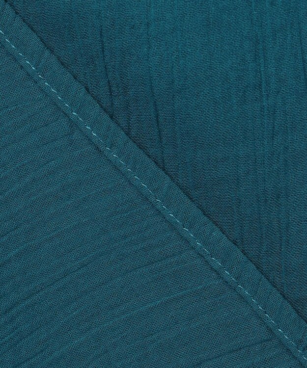 23区 【SLOW/一部店舗限定】コットンクレープ ブラウス ダルブルー系