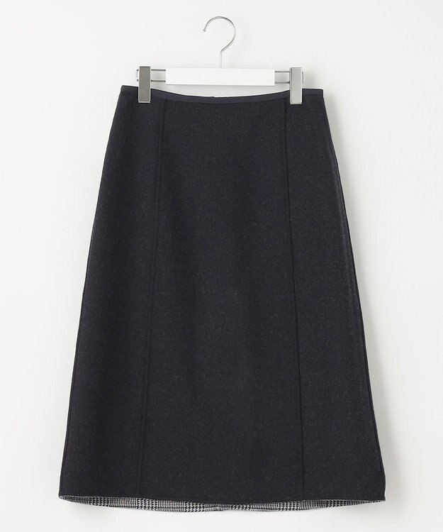 J.PRESS LADIES ミルドウールリバーチェック スカート ネイビー系3