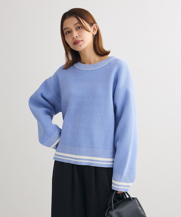 Green Parks ２ＷＡＹリバーシブルニットプルオーバー Blue