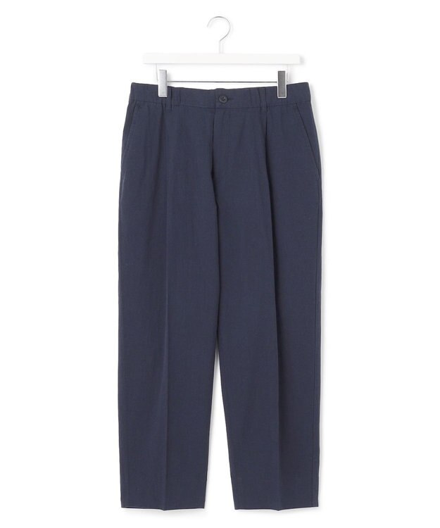 J.PRESS YORK STREET 【UNISEX】リネンリラックスパンツ ネイビー系