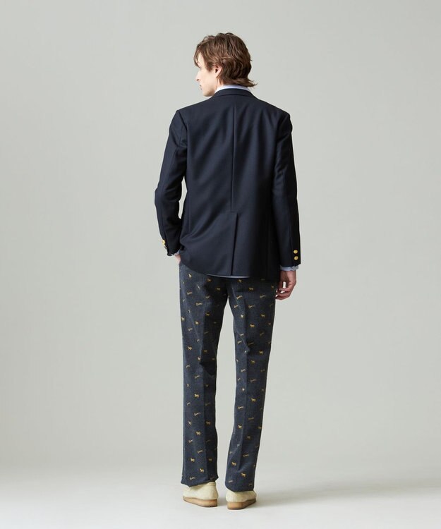 J.PRESS MEN エンブロイダリーストレッチコーデュロイパンツ グレー系