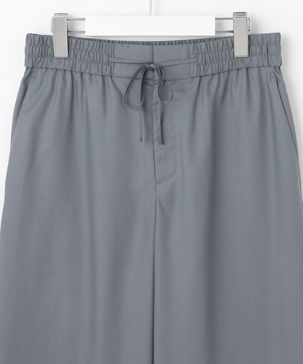 自由区 S 【カタログ掲載・洗える】フルダルスパンマイクロピーチワイドストレート パンツ インク