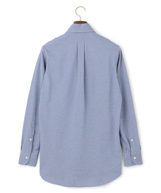 J.PRESS MEN 【Single Needle Tailoring / 形態安定】スムースハイゲージニット シャツ / B.D. サックスブルー系