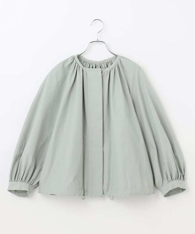 #Newans 【ANSWER for Co-Creation】フルギャザーシャツブルゾン セージ系