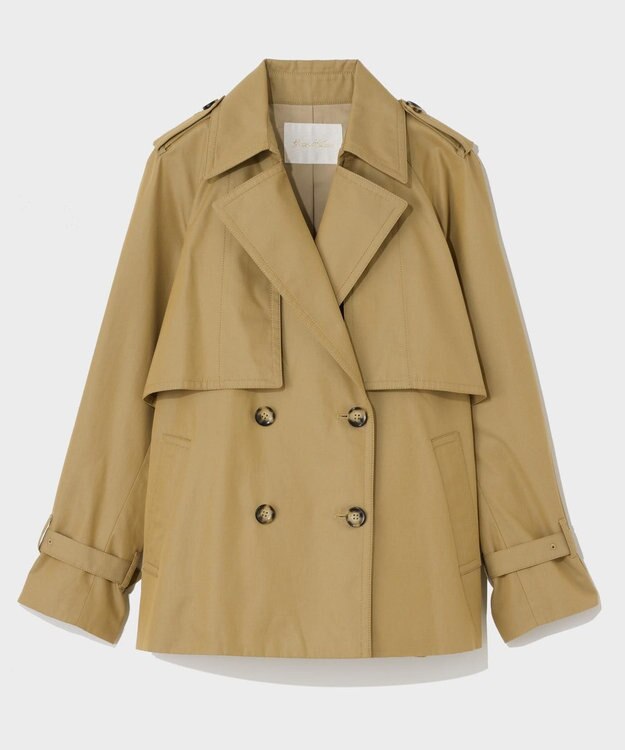 GRACE CONTINENTAL ケープショートトレンチコート ベージュ