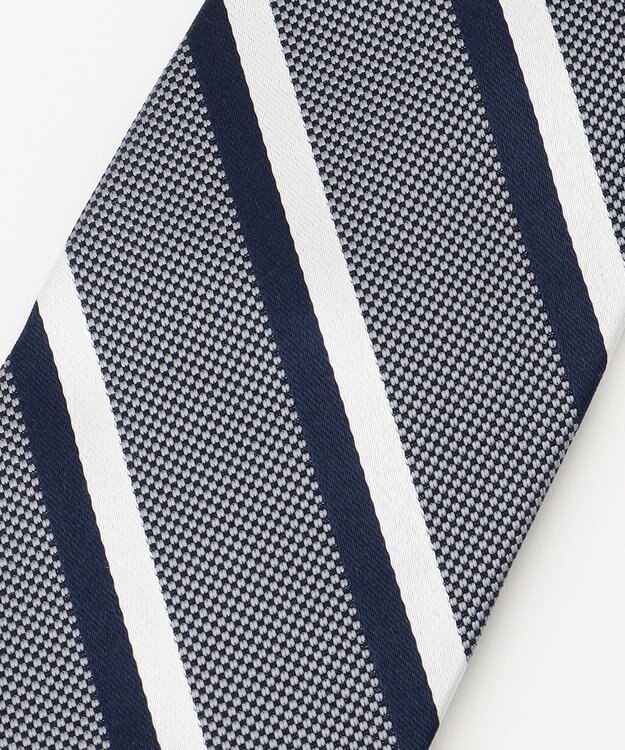 J.PRESS MEN 【フレッシャーズにもおすすめ】レジメンタル ネクタイ グレー系1