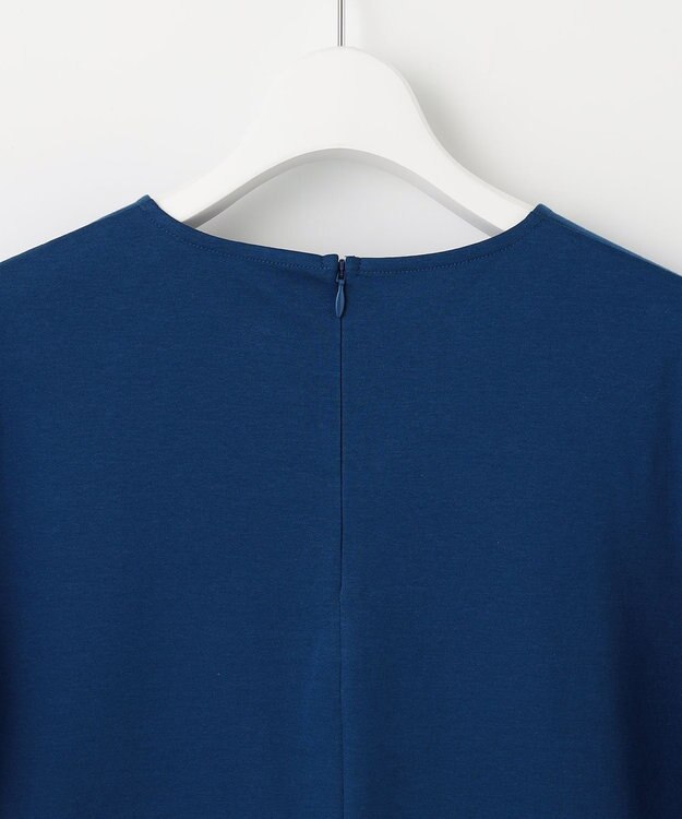 23区 S 【WEB限定】フレアコンビジャージー 袖フリル カットソー ブルー系