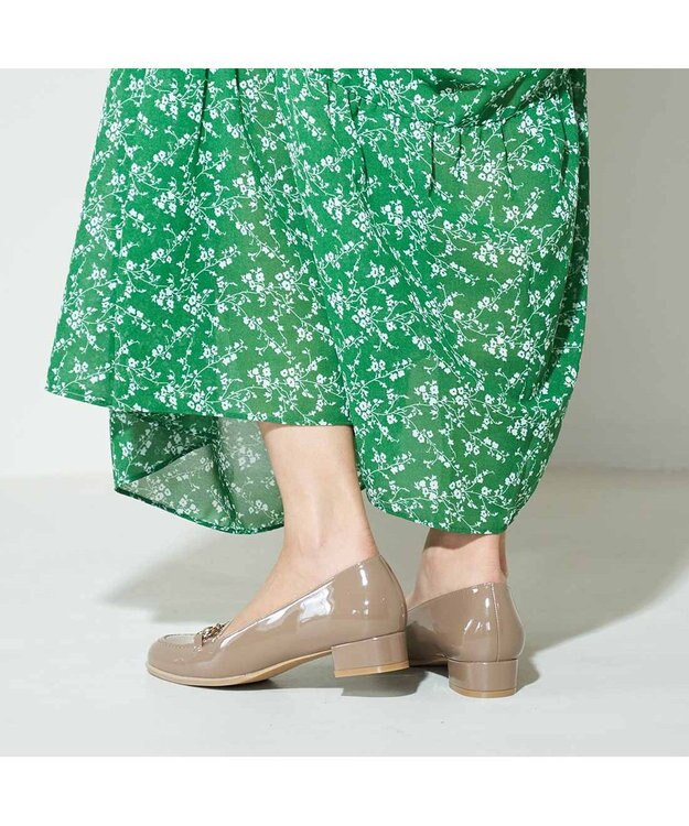 ing <ing>【WEB限定】【レイン対応】ヒールアップビットローファー オーク