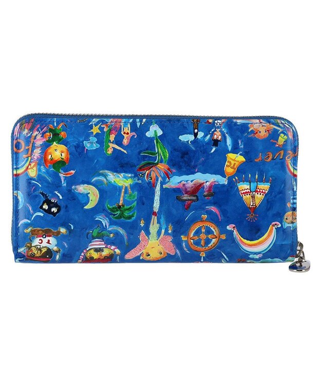 tsumori chisato CARRY ピーターパン ラウンドファスナー長財布 ブルー