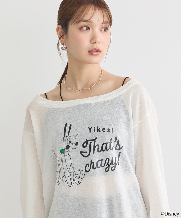 earth music&ecology Ｐｌｕｔｏ／シアーニット Off White