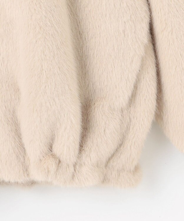 ANY ファーブルゾン ライトベージュ