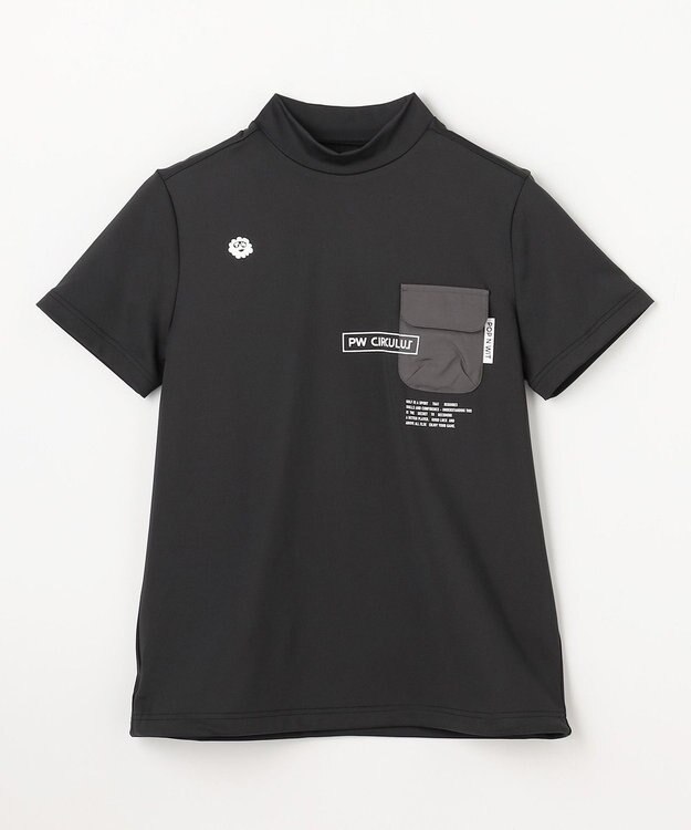 PW CIRCULUS 【WOMEN】ポケットモックネック ゴルフウェア レディース ブラック系