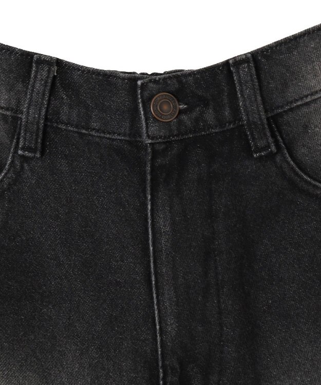 WEGO ヴィンテージウォッシュデニムハーフパンツ ブラック