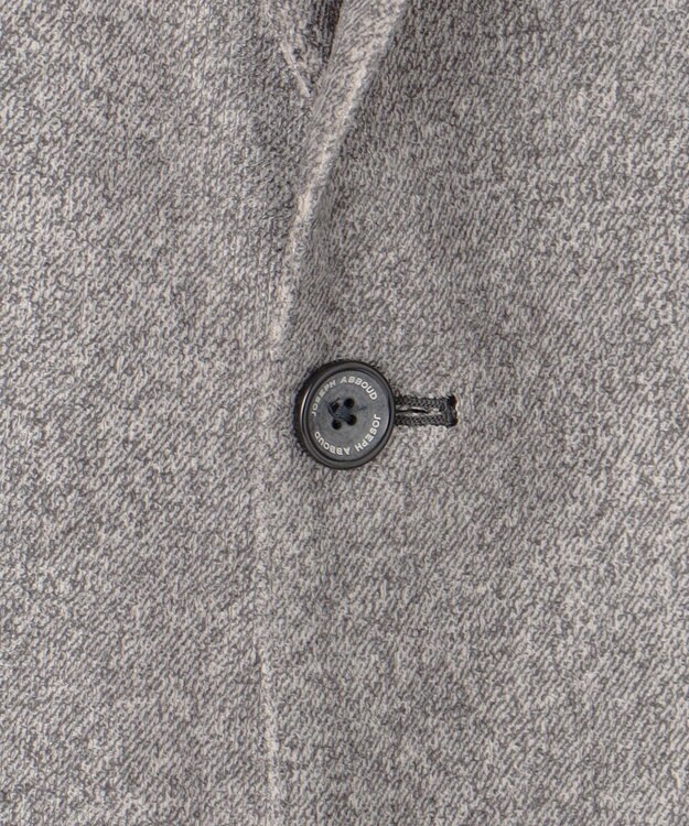 JOSEPH ABBOUD 【キングサイズ・軽量】ブロックベロア ストレッチ ジャケット ライトグレー系