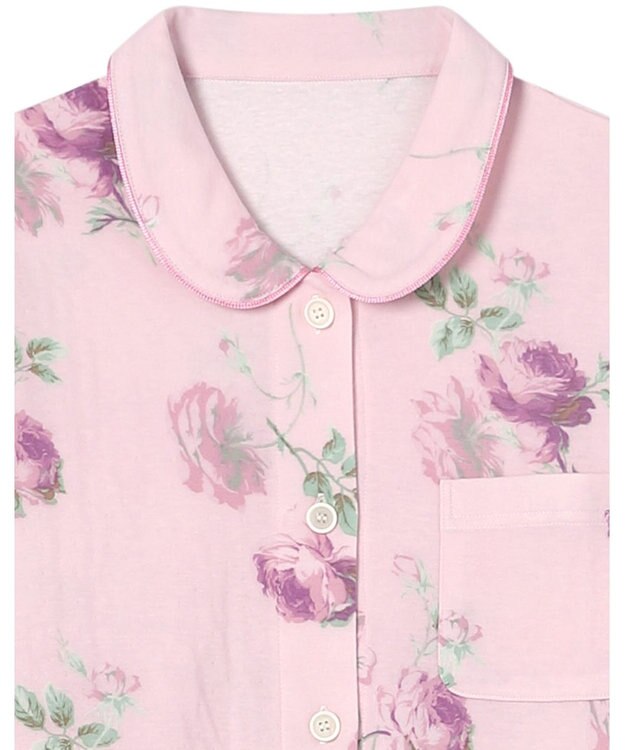 Wing パジャマ 長袖 長ズボン 綿混(本体) あったか レディース EP5071 ウイング／ワコール ピンク