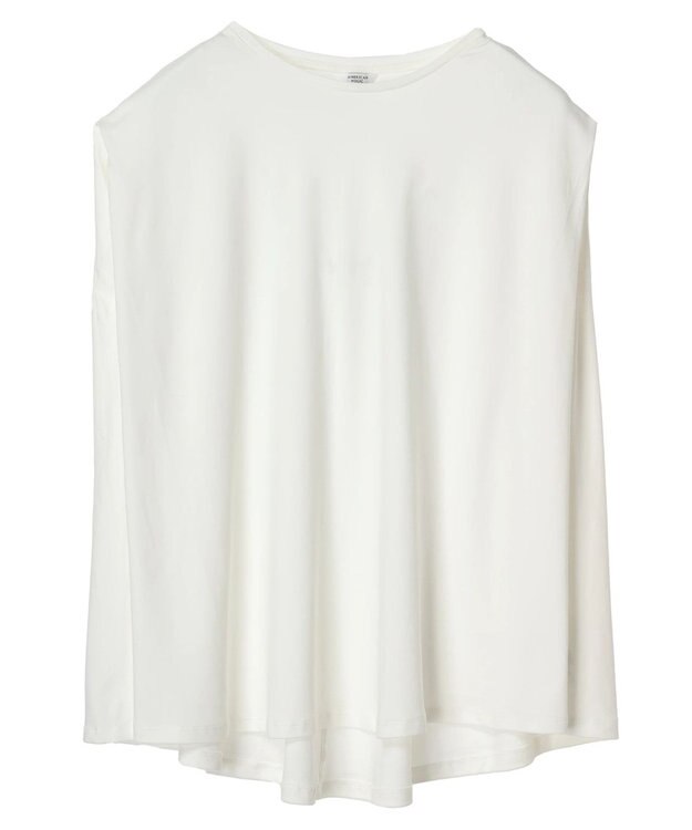 AMERICAN HOLIC 接触冷感フレンチスリーブカットチュニック Off White
