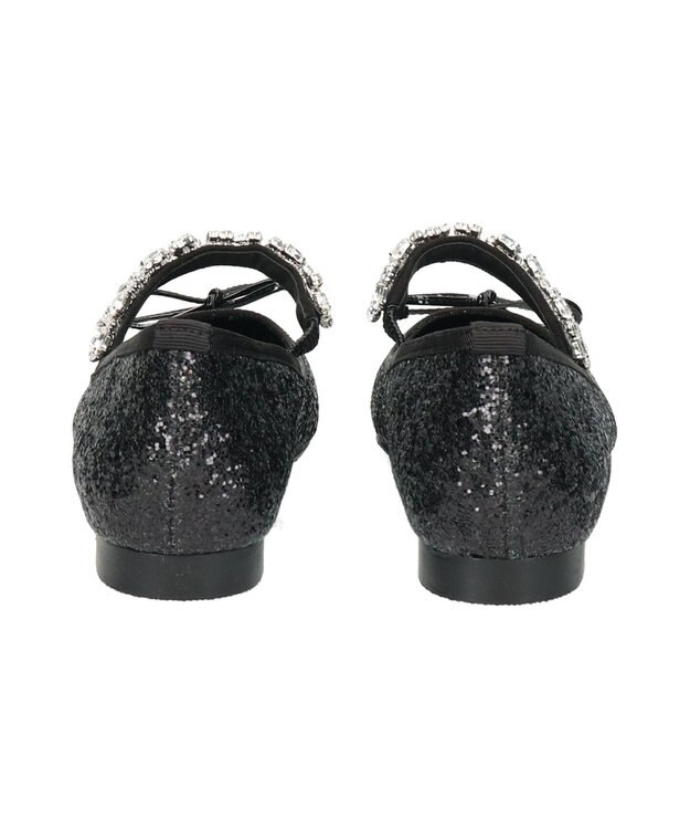 Bridget Birkin 【Bridget Birkin】ビジューストラップバレエシューズ ブラック雑材