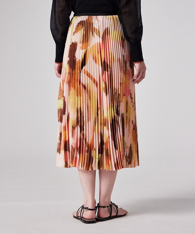 Paul Smith Floral Paint プリーツスカート コーラル
