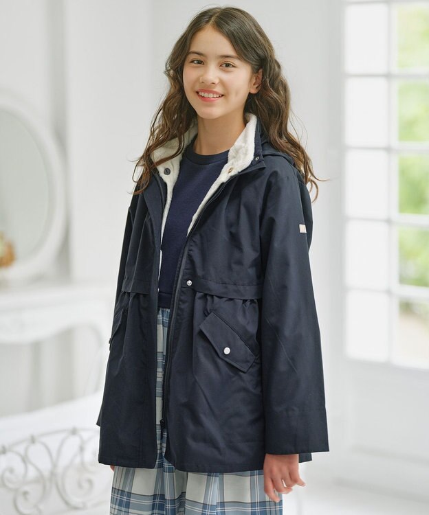 組曲 KIDS 【150-170㎝】3WAY モッズコート ネイビー系