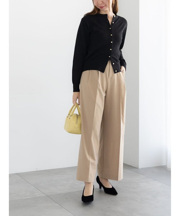 Te chichi TRツイル2タックワイドパンツ《2025winter catalog item》 ベージュ