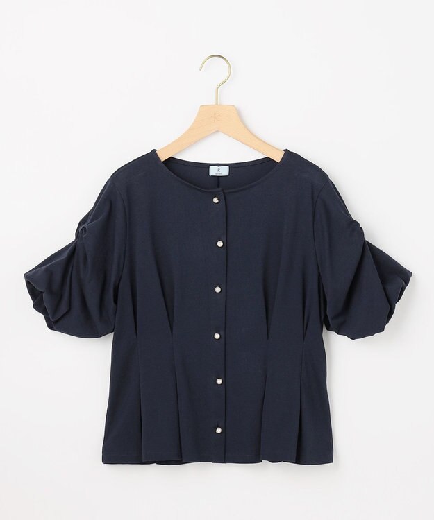 組曲 S 【美人LABコラボ】ビューティーファンクションジャージー パールコルセットトップス ネイビー系