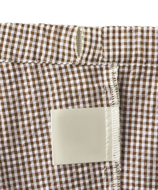 MIKI HOUSE HOT BISCUITS 【80-120cm】サッカー素材 5分丈パンツ ダークブラウン