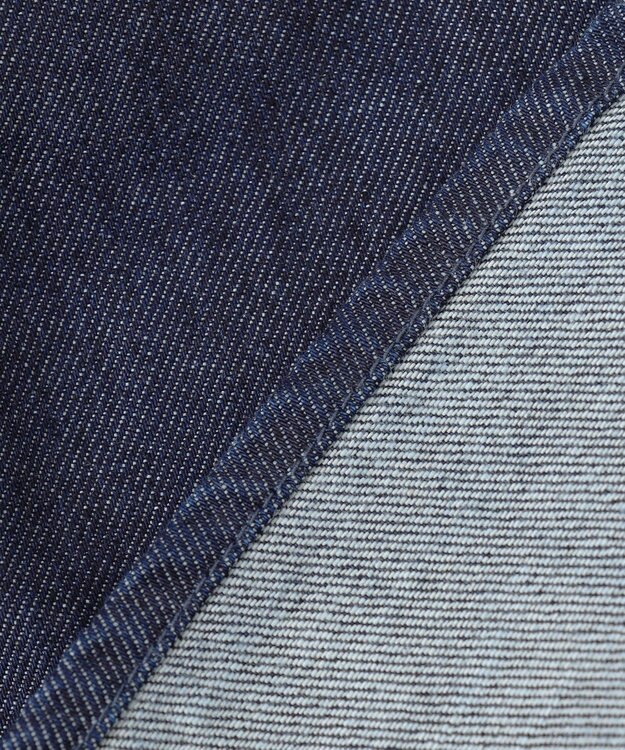 NAVE 【ReNave・セットアップ可/洗える】マーセライズデニムシャツ ネイビー系