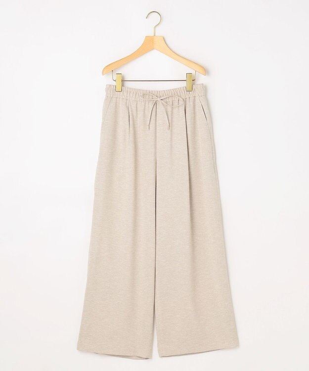 組曲 ライトリネンライクイージーワイド パンツ ベージュ系