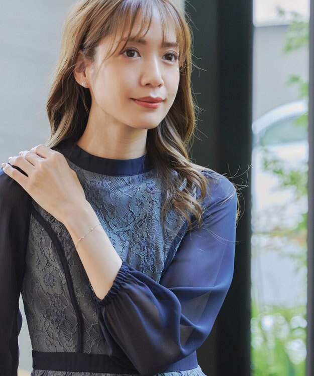 Tiaclasse ストーンチェーンブレスレット シルバー