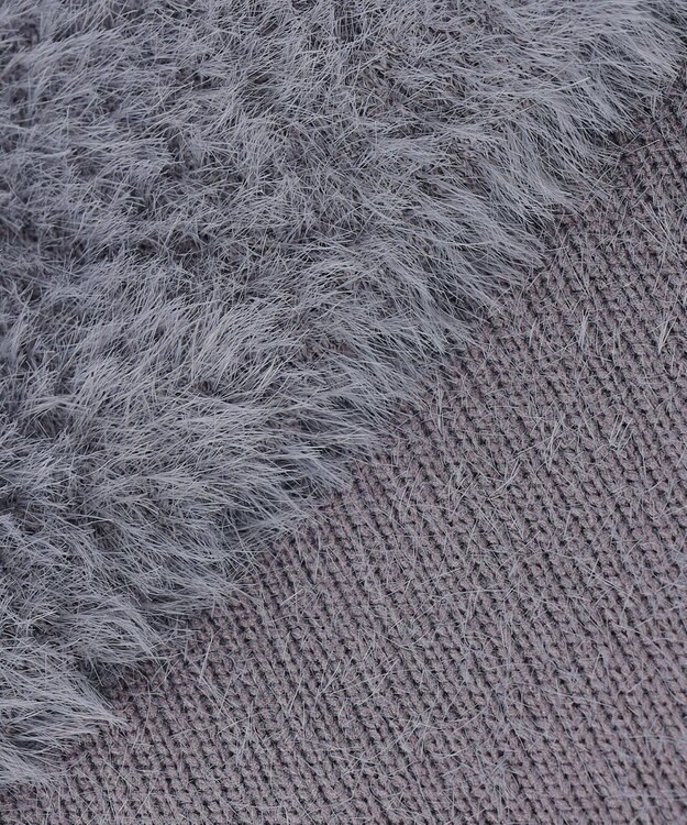 ANY SIS フェザーニット ジャケット スレート