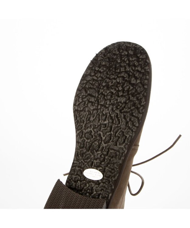 ing <ing>レースアップアンクルブーツ ベージュスエード