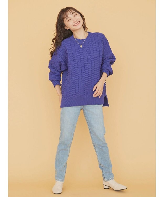 AMERICAN HOLIC エコカルットポコポコプルオーバー Purple