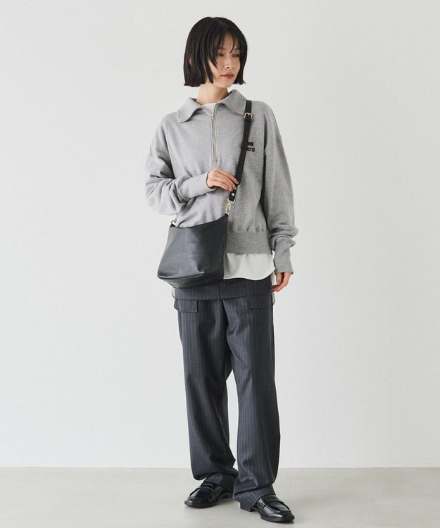 russet ソフトレザーシンプルショルダーバッグ (CE-1328-WEB) Black