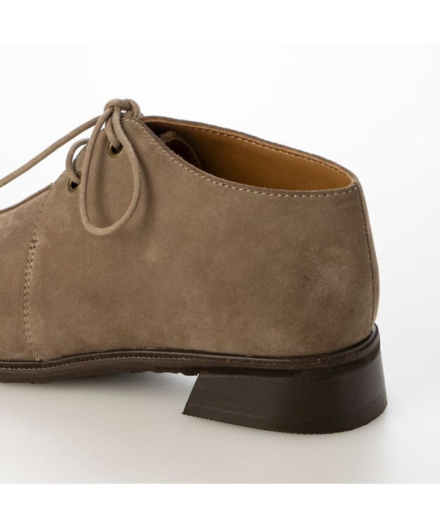 ing <ing>レースアップアンクルブーツ ベージュスエード