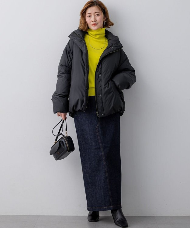 23区 【滝沢眞規子さん着用/BAILA掲載/洗える】ピュアカシミヤ タートルネック ニット イエロー系