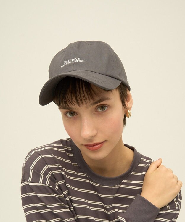 AMERICAN HOLIC PENNEY'S ロゴ刺繍キャップ Charcoal Gray