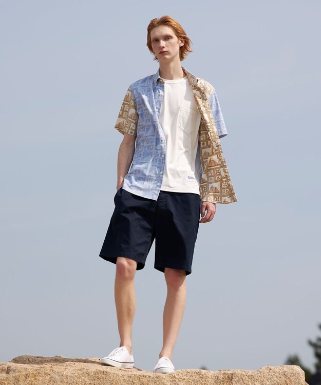 J.PRESS MEN Reyn spooner×J.PRESS リバースプリントクレイジーシャツ サックスブルー系9