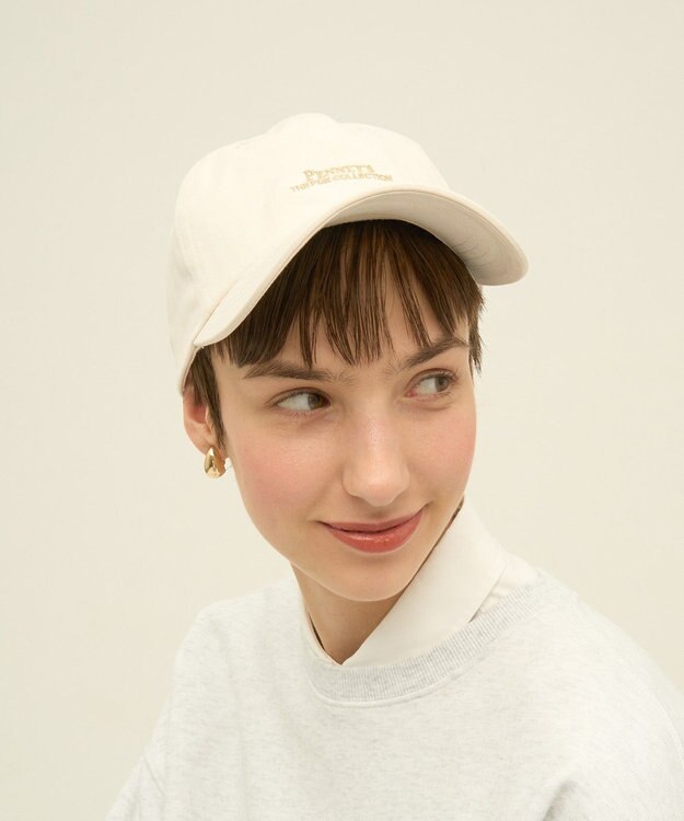 AMERICAN HOLIC PENNEY'S ロゴ刺繍キャップ Ivory