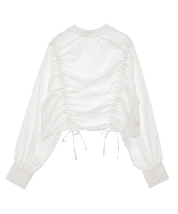 Green Parks ・ＡＮＤＳＥＡＲＣＨ　ドロストリボンブラウス Off White