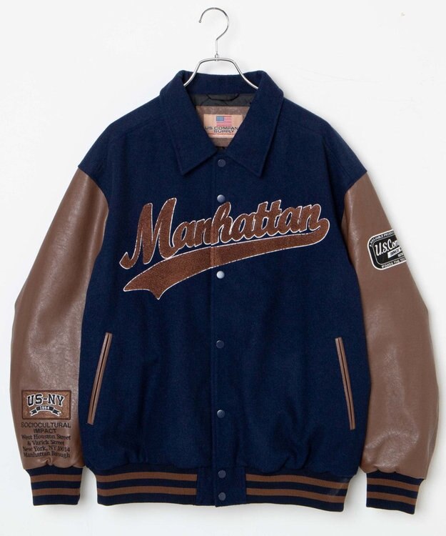 WEGO メルトンワッペンスタジャン ネイビー