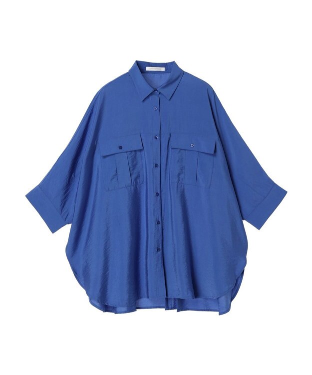 AMERICAN HOLIC 接触冷感Ｗポケットシャツチュニック Blue