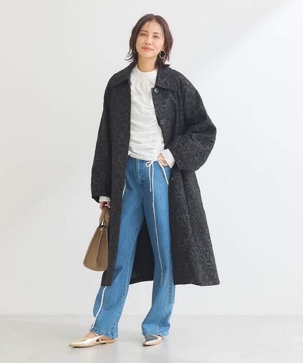 Green Parks ・ＡＮＤＳＥＡＲＣＨ　ドロストリボンブラウス Off White