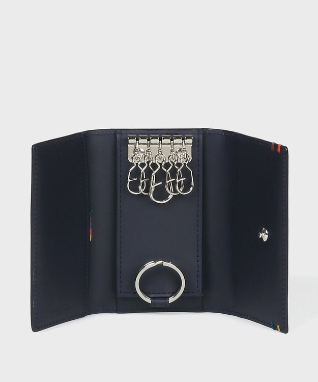 Paul Smith ハイライトステッチ キーケース ネイビー