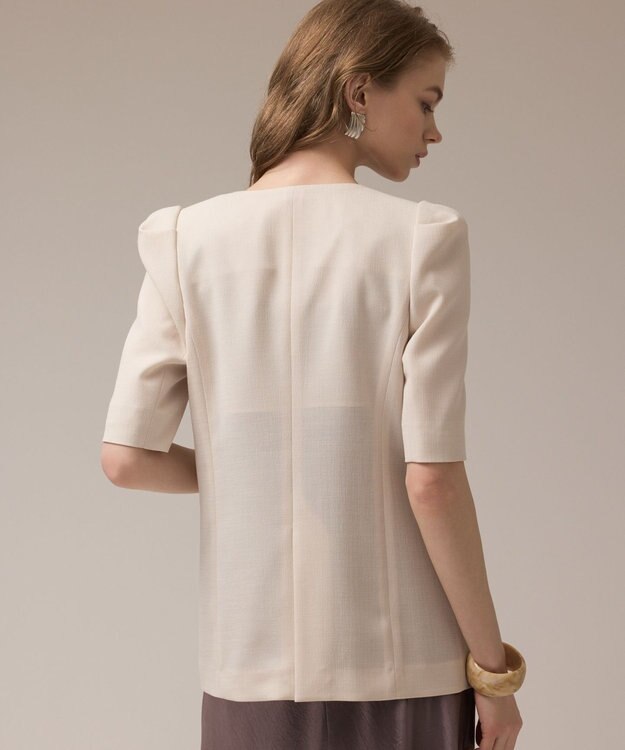 GRACE CONTINENTAL パフスリーブジャケット キナリ