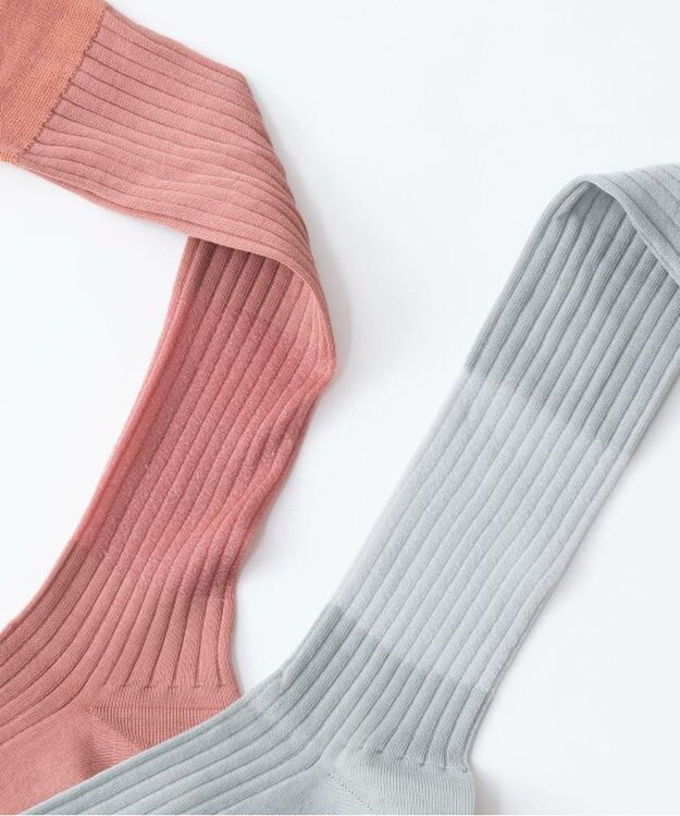 TRICOTE MERCER RIB HIGH SOCKS／MERCER RIB HIGH SOCKS 68PINKBEIGE