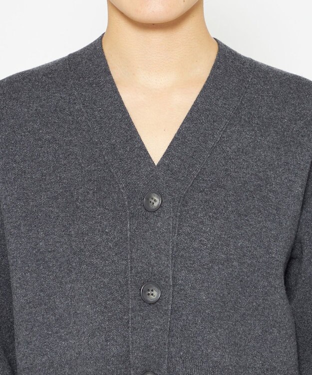 uncrave 【選べるレングス】ウールナイロン ジャガード ニット カーディガン（uncrave STANDARD） ブラック